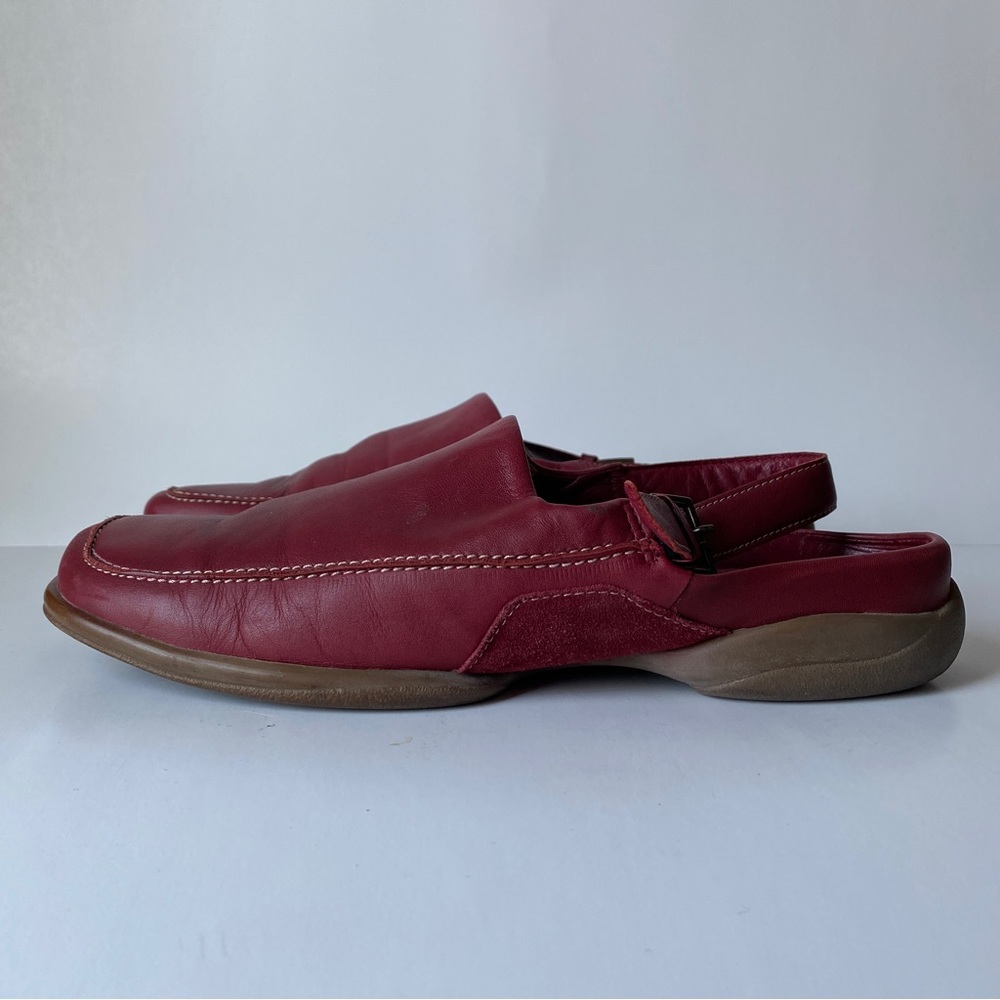 Ecco Slingback Mules, Dark Red